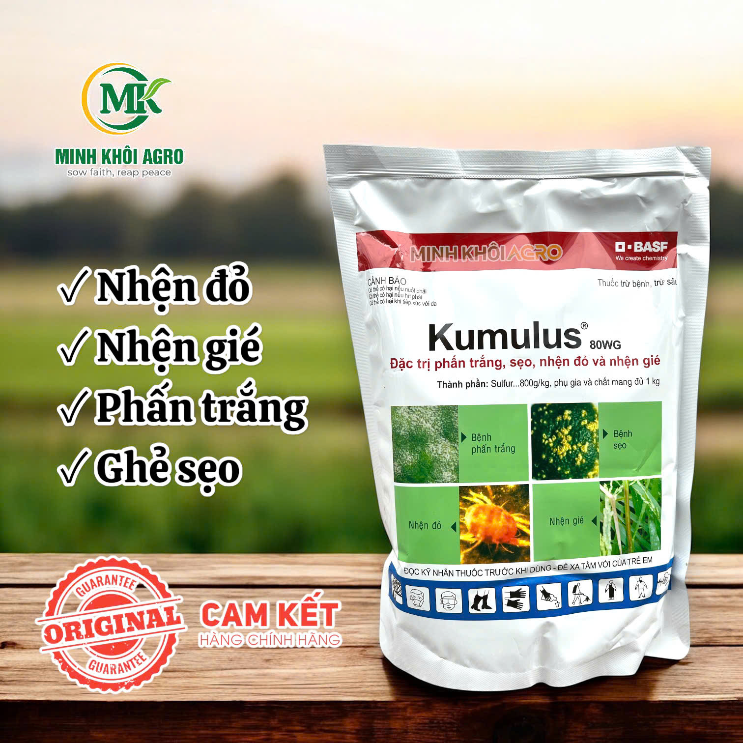 Kumulus 80WG - Gói 1kg